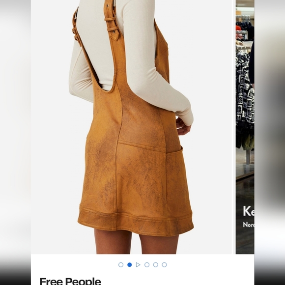 Free people western wind faux leather minidress size small good conditions - Picture 2 of 2